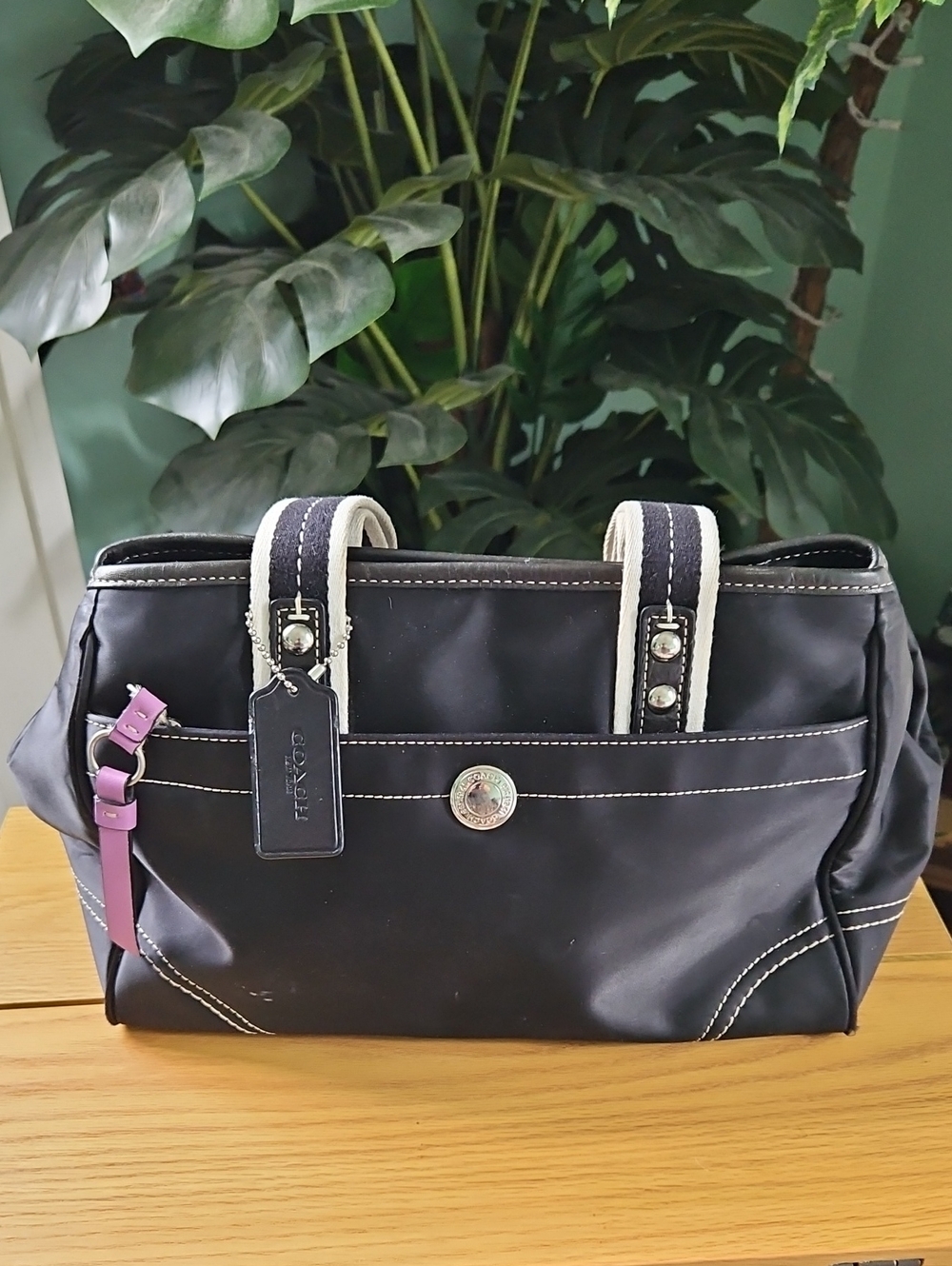 Y2K Coach Hamptons Weekend Nylon Tote